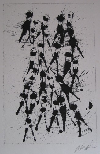 Arman fernandez lithographie - arman,