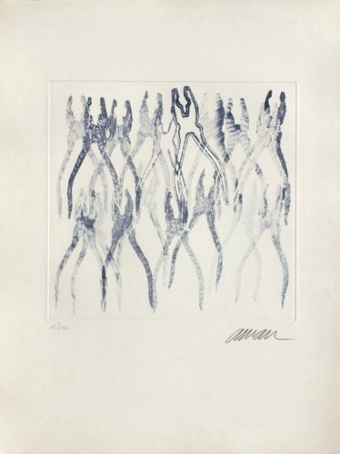 Fernandez arman gravure signé - arman,